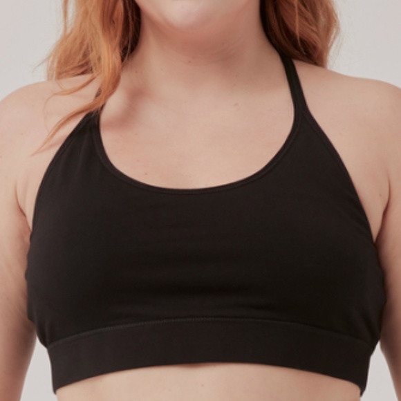 Pact, Organic, Black, Modern Racerback Bra, Medium, NWT - Picture 4 of 10